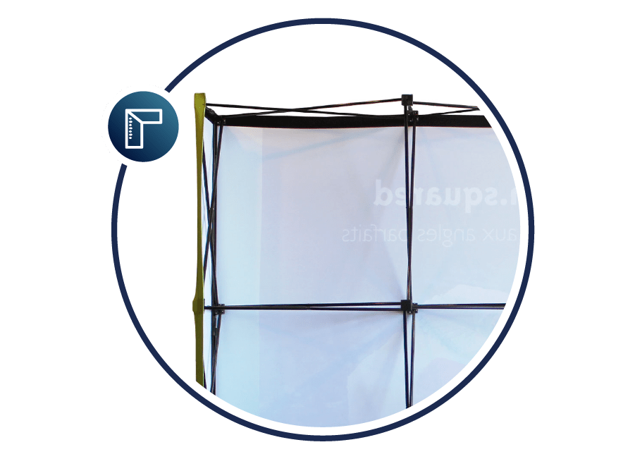 Xtension Fabric Pop-Up Display - Perfectly Squared
