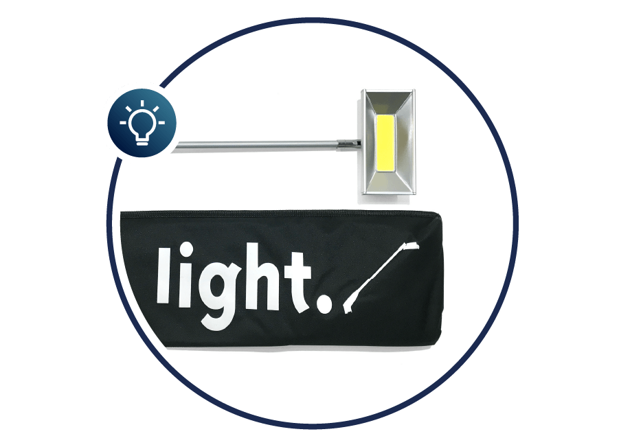 Xtension Fabric Pop-Up Display - Light It Up