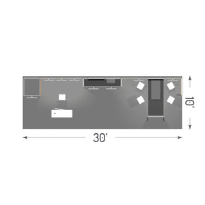 H-line Booth Solution (10' x 30') – 01