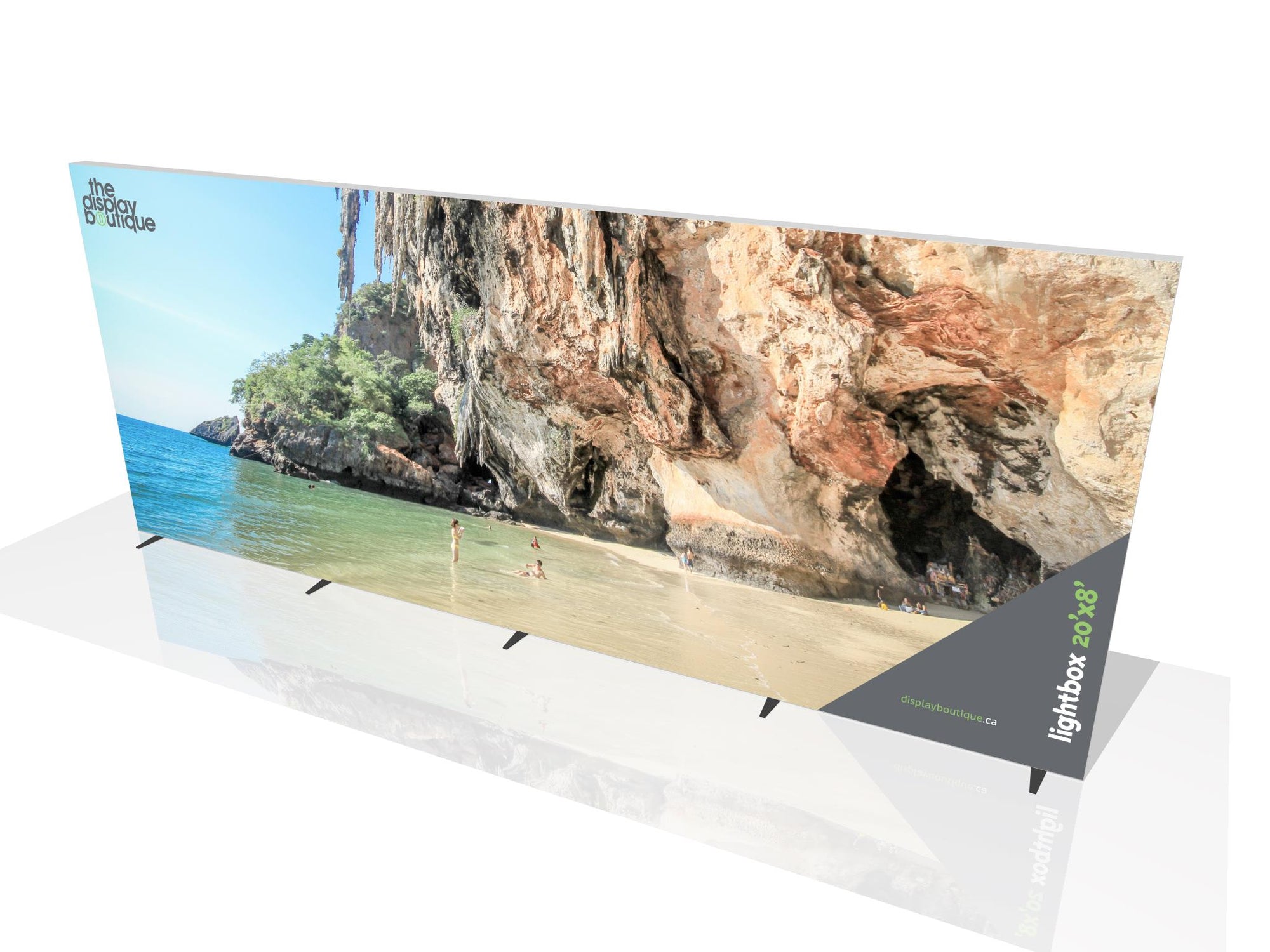 Freestanding Lightbox (Double-Sided) 20' x 8' (View 01)