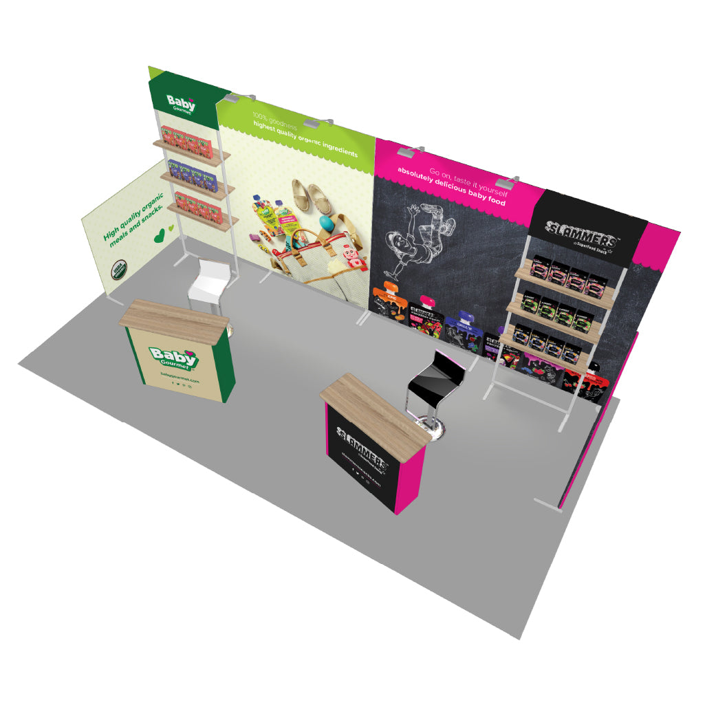 Contour Booth Solution (10&#39; x 20&#39;) - 12