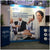 Xtension Fabric Pop-Up Display - 8' x 8' Configuration with L Case Podium