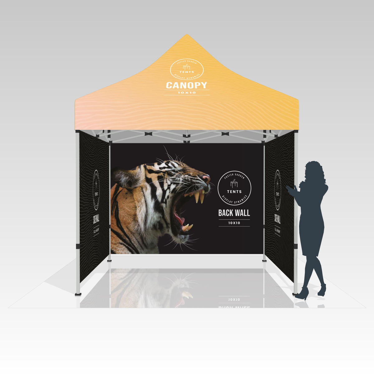 Tent 10&#39; x 10&#39; - Full Sidewall Kit