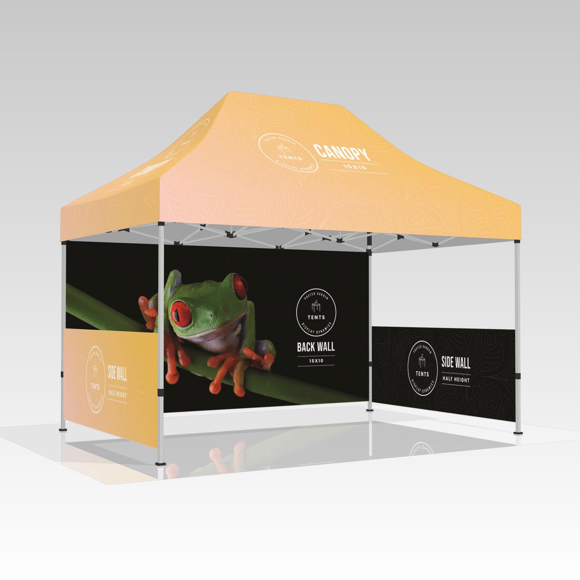 side panels for tents 10'x15' Half Sidewall Kit: Versatile Tent Options Tent - 15' Backwall (printed one side) / Tent