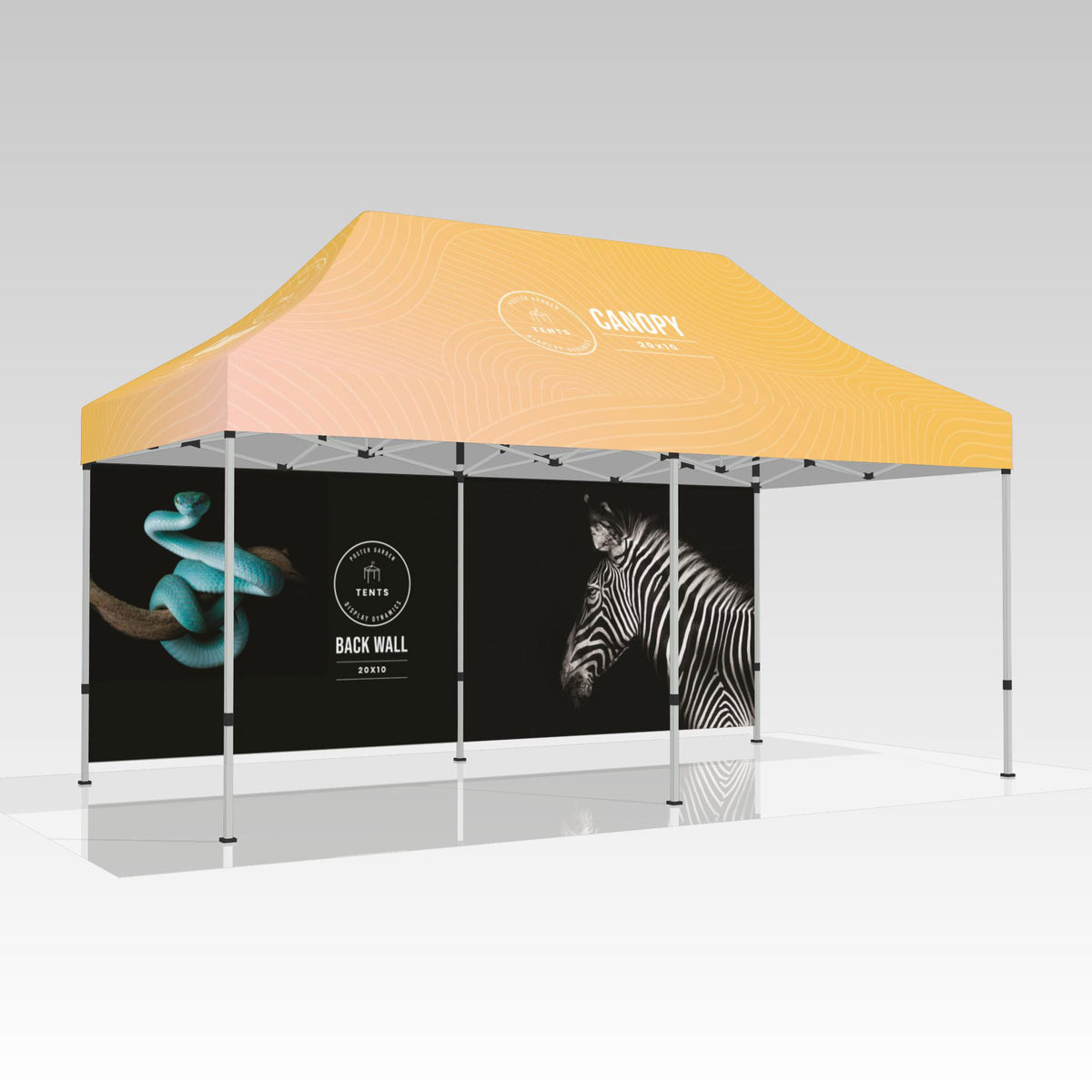 Shop 10'x20' Backwall Kit: Enhance Your Tent Setup Tent