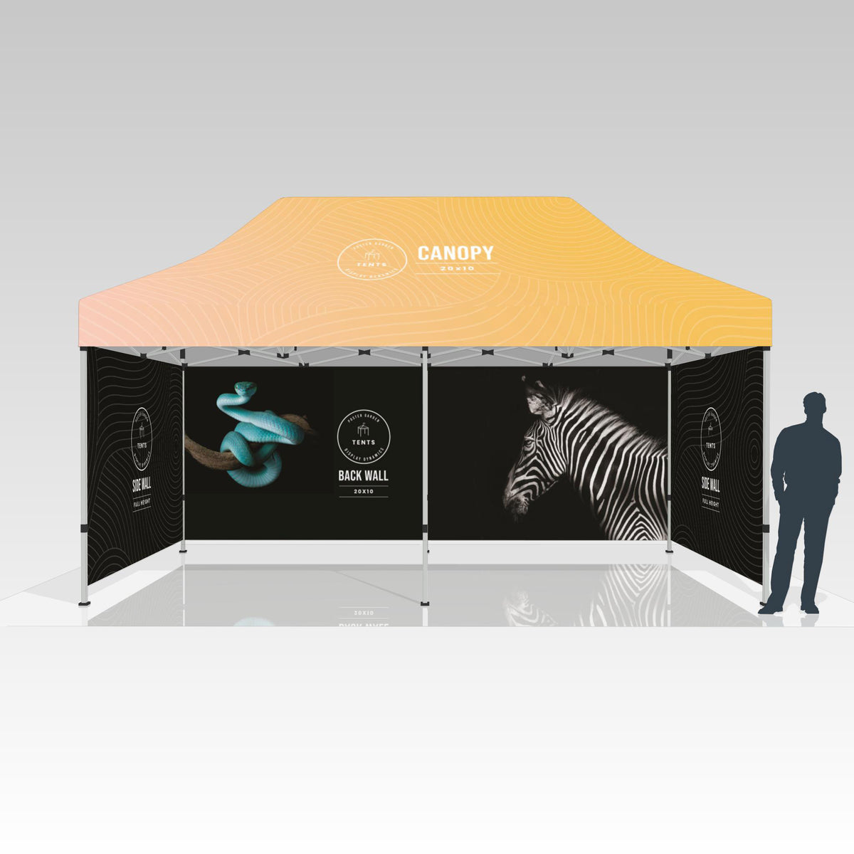 Tent 10&#39; x 20&#39; - Full Sidewall Kit