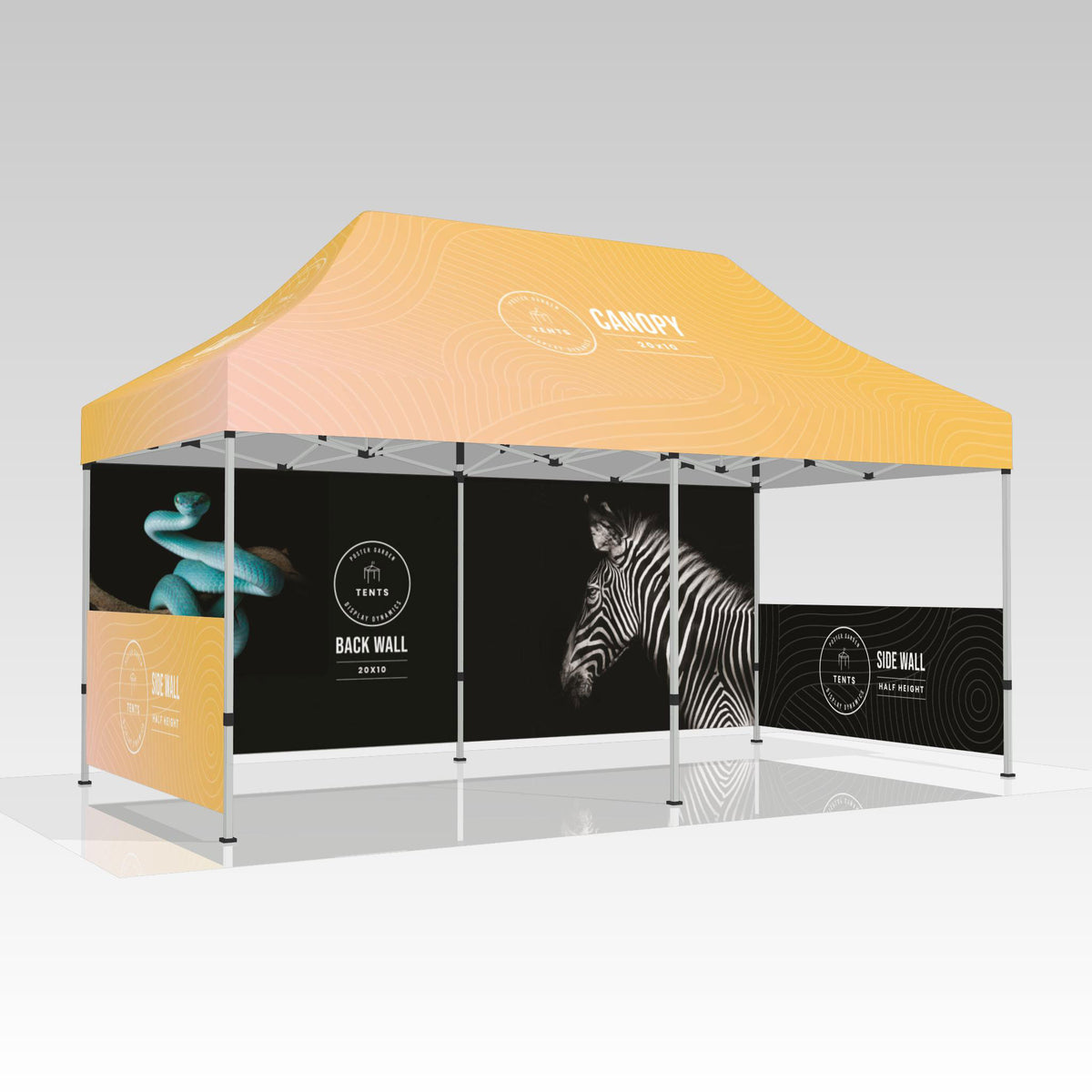 Tent 10&#39; x 20&#39; - Half Sidewall Kit