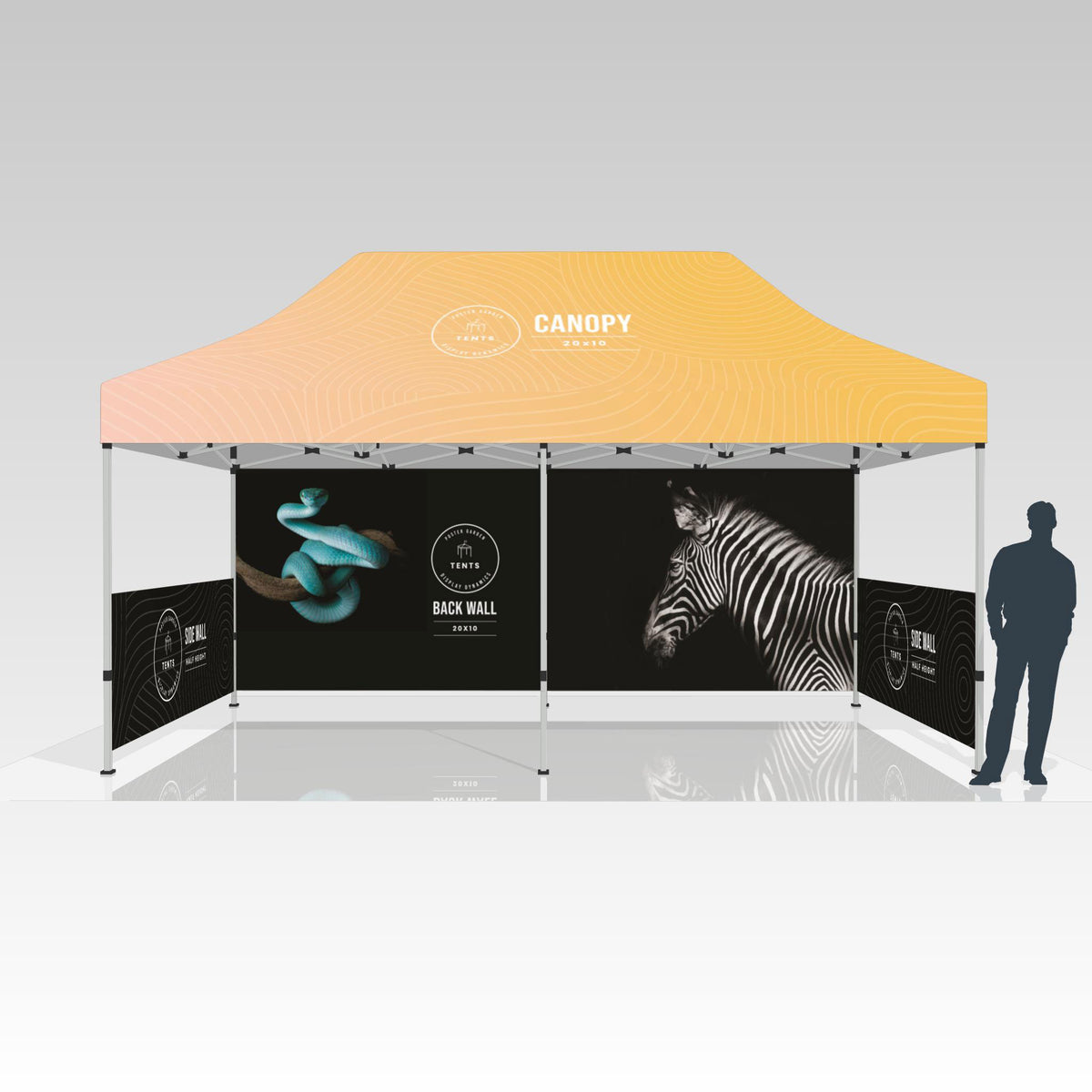 Tent 10&#39; x 20&#39; - Half Sidewall Kit