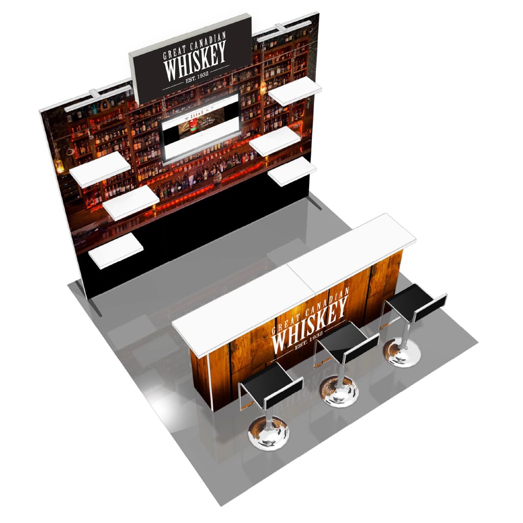 H-line Booth Solution (10&#39; x 10&#39;) - 04