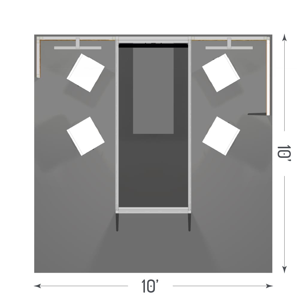 H-line Booth Solution (10' x 10') - 10