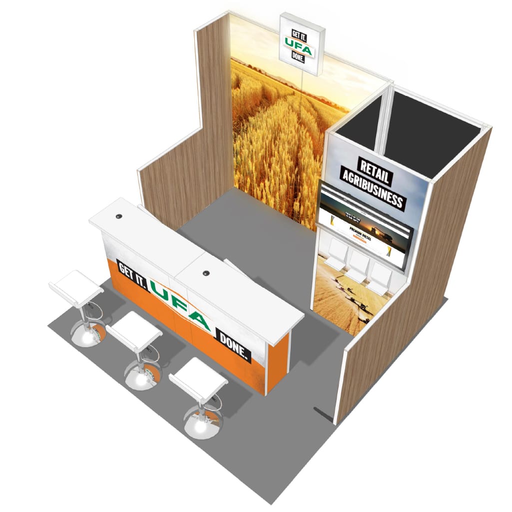 H-line Booth Solution (10' x 10') – 12
