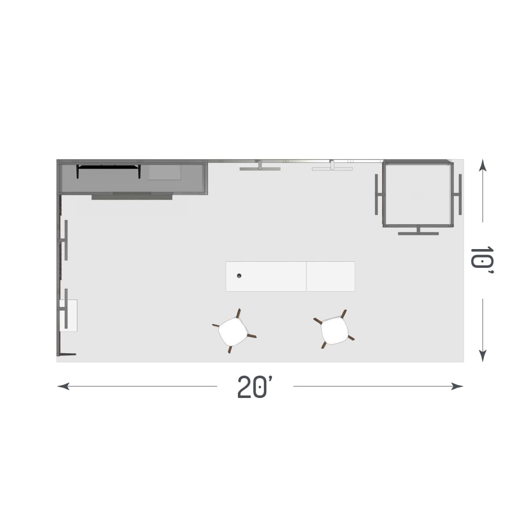 H-line Booth Solution (10&#39; x 20&#39;) - 08