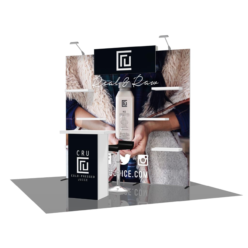 Shop 10'x20' H-Line Booth Solution - Exhibit Design 01