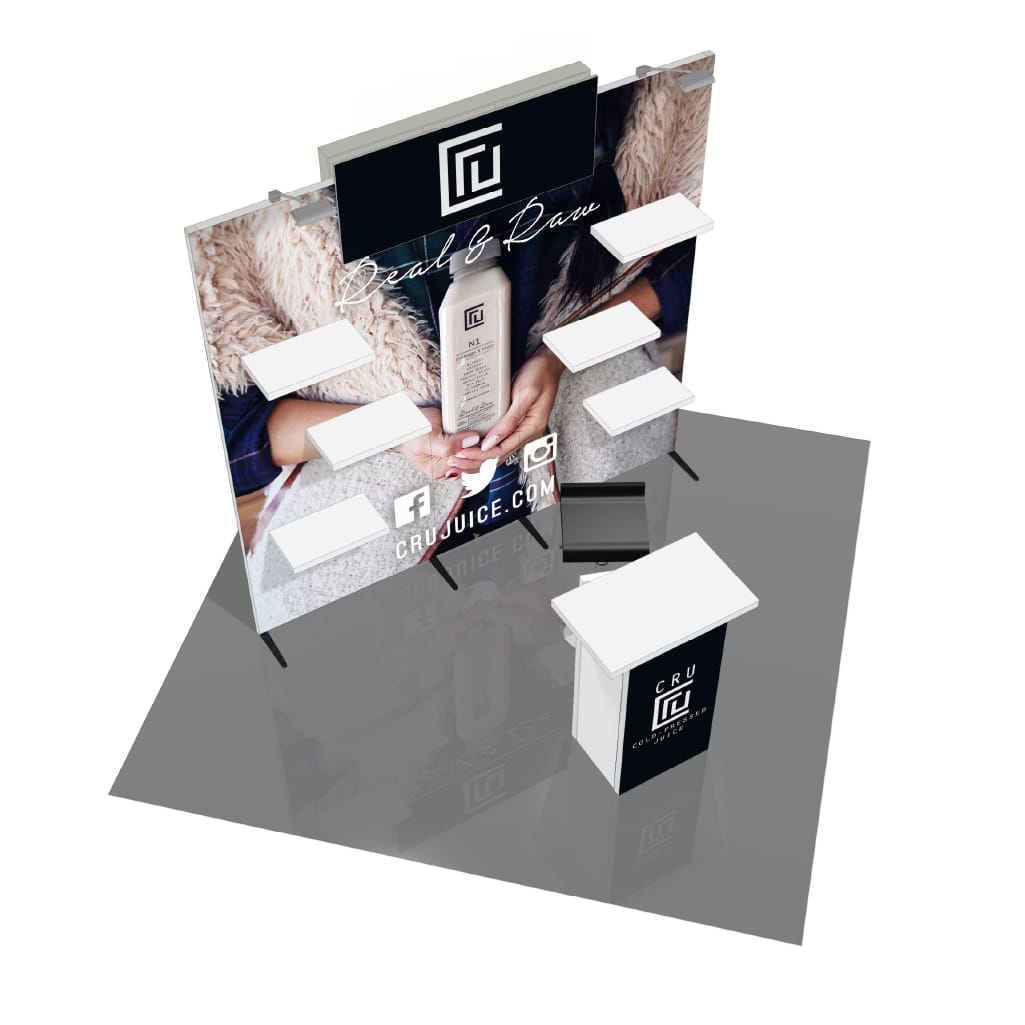 Shop 10'x20' H-Line Booth Solution - Exhibit Design 01