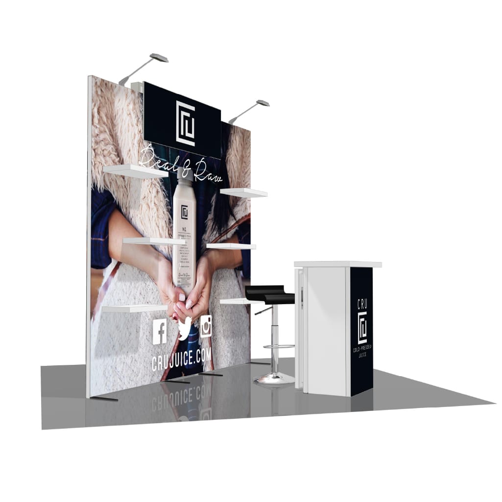 8'x8' H-Line Booth Solution - Modular Exhibit Design 01