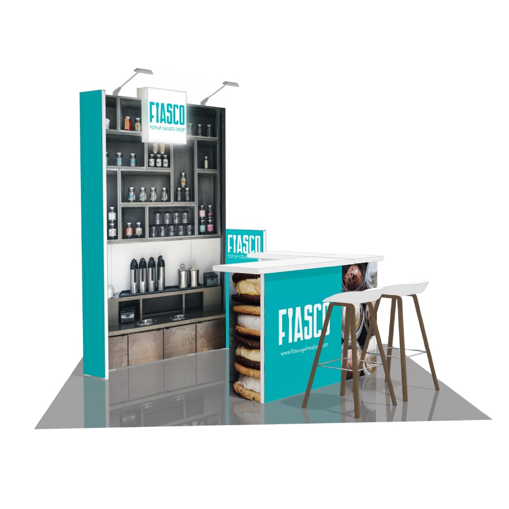 H-line Booth Solution (8&#39; x 8&#39;) - 02