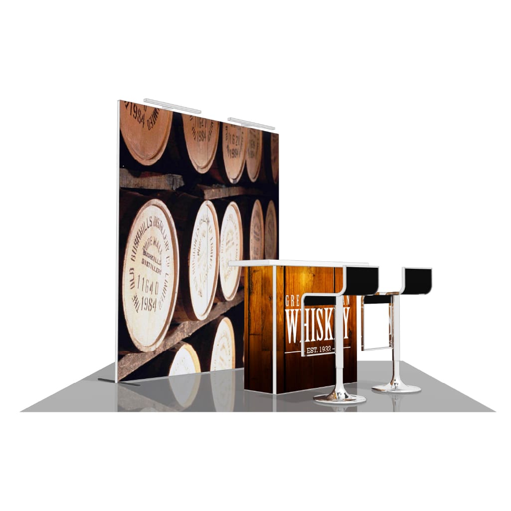 H-line Booth Solution (8&#39; x 8&#39;) - 04