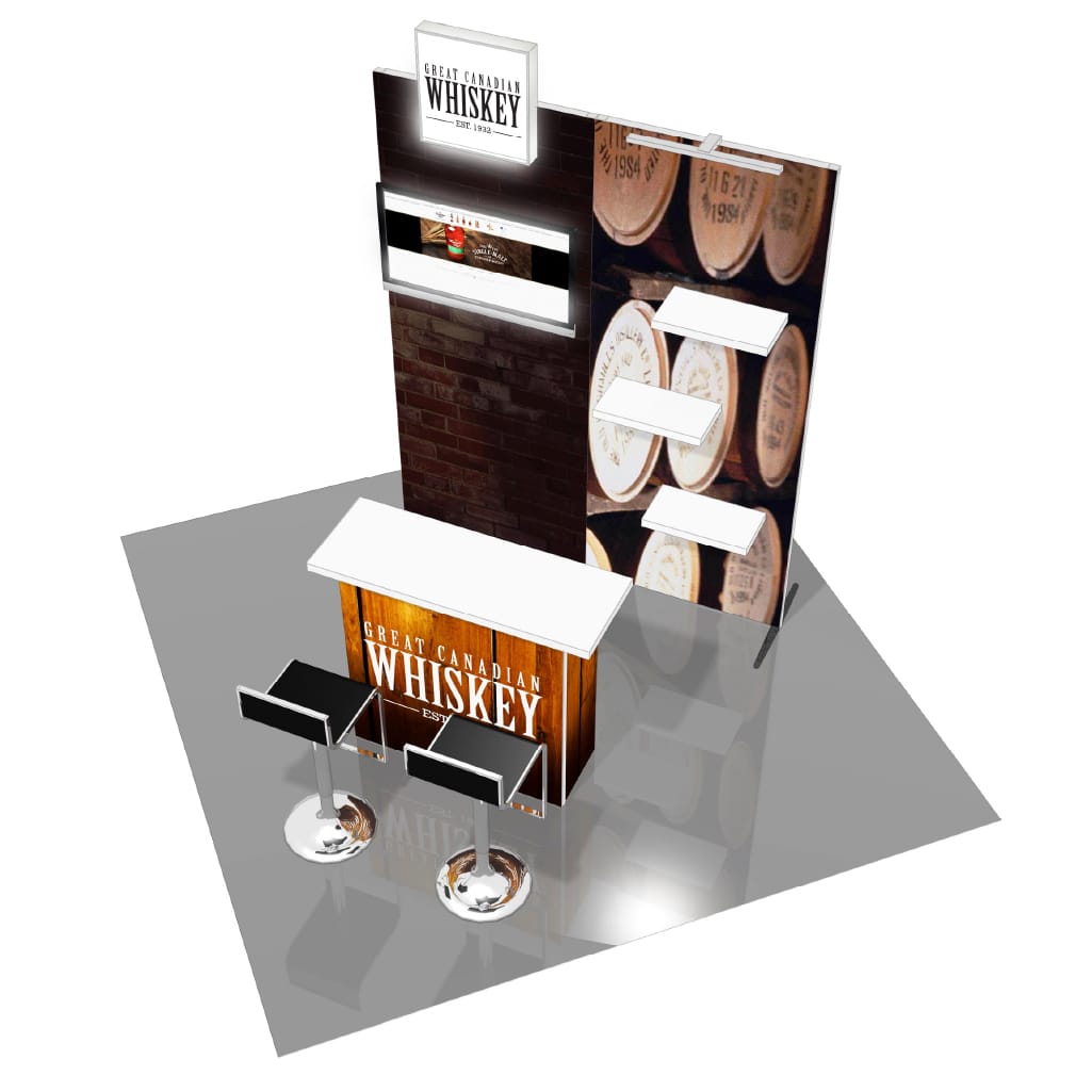 H-line Booth Solution (8&#39; x 8&#39;) - 05