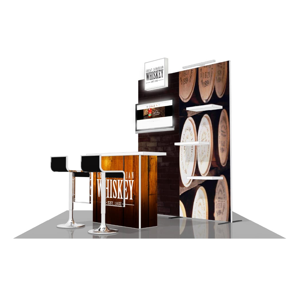 H-line Booth Solution (8&#39; x 8&#39;) - 05