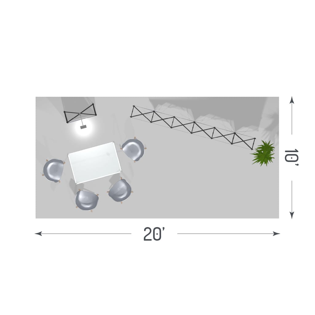 Pop-Up Booth Solution (10&#39; x 20&#39;) - 01