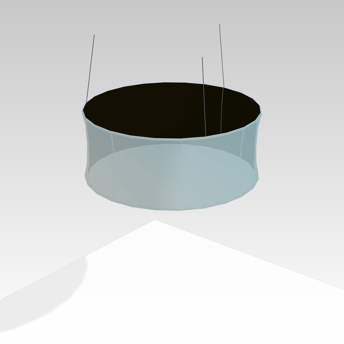 Tension Fabric Hanging Sign 10&#39; x 4&#39; Circular - Graphic