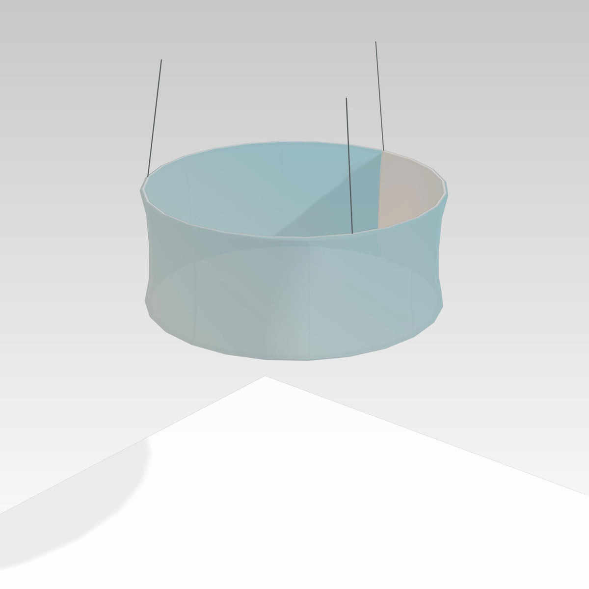 Tension Fabric Hanging Sign 10&#39; x 4&#39; Circular - Graphic