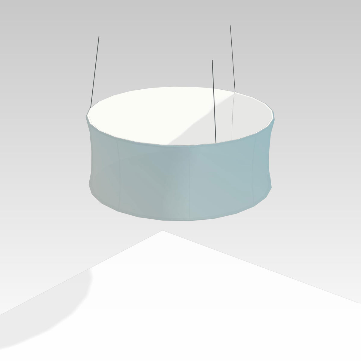 Tension Fabric Hanging Sign 10&#39; x 4&#39; Circular - Graphic