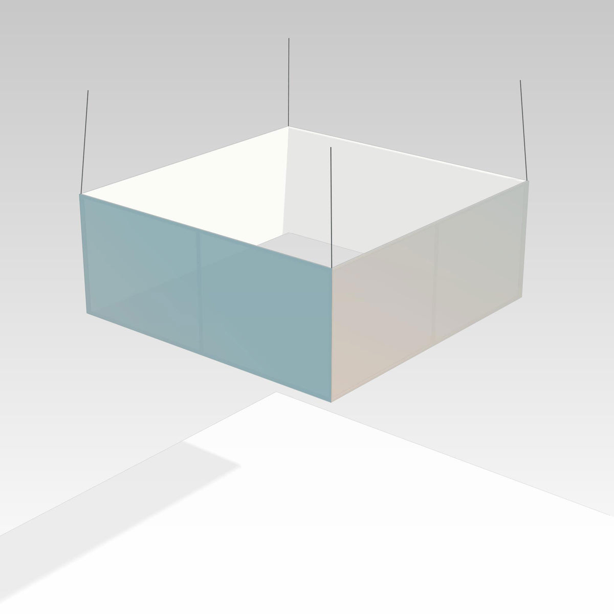 Tension Fabric Hanging Sign 10&#39; x 4&#39; Square - Graphic