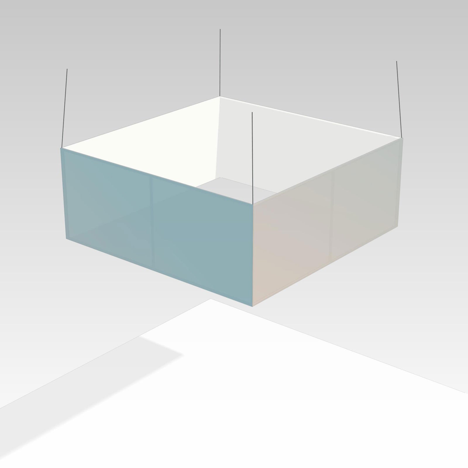 Tension Fabric Hanging Sign 10' x 4' Square - Graphic