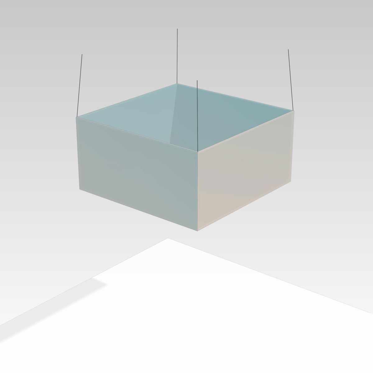 Tension Fabric Hanging Sign 8&#39; x 4&#39; Square - Graphic