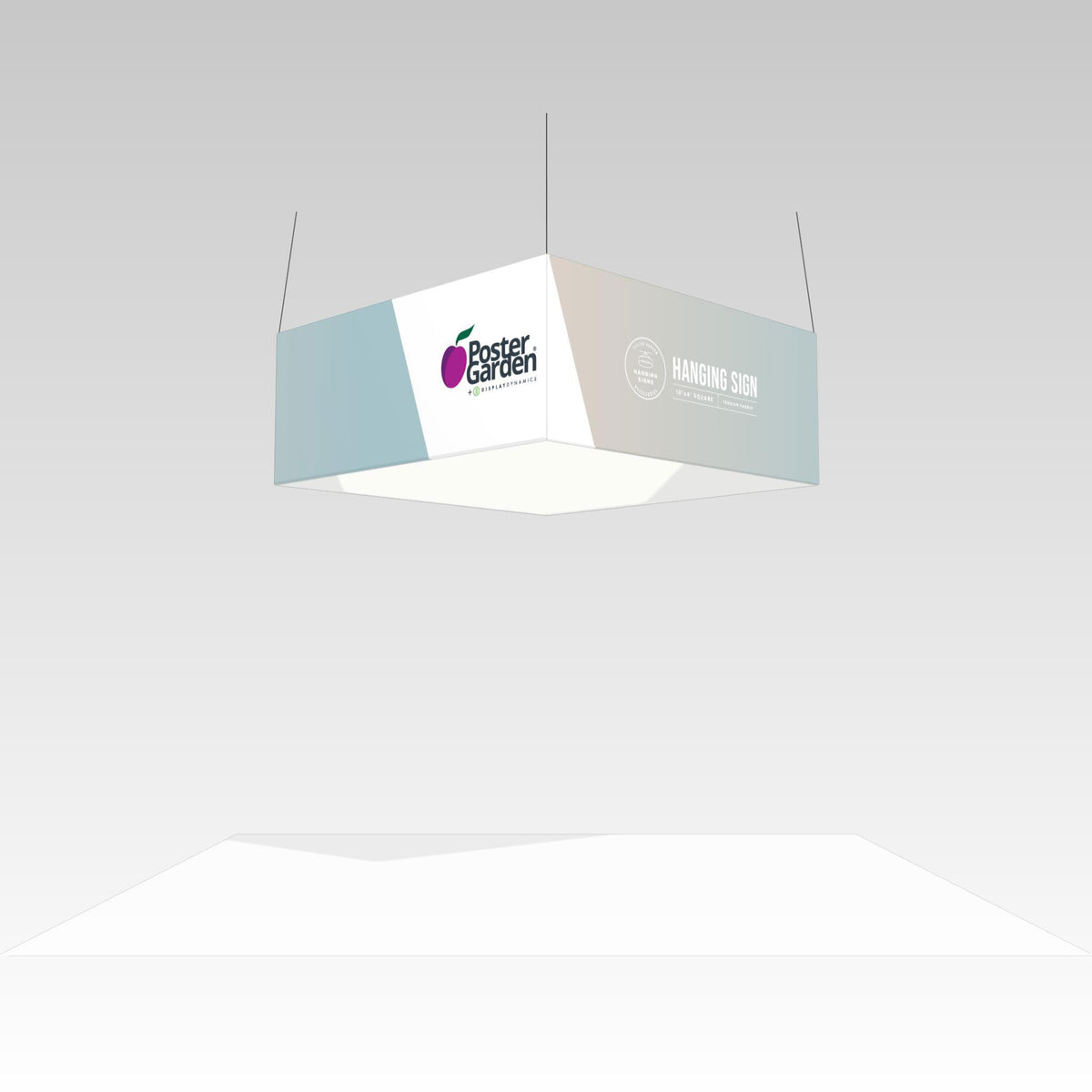 Tension Fabric Hanging Sign 10&#39; x 4&#39; Square