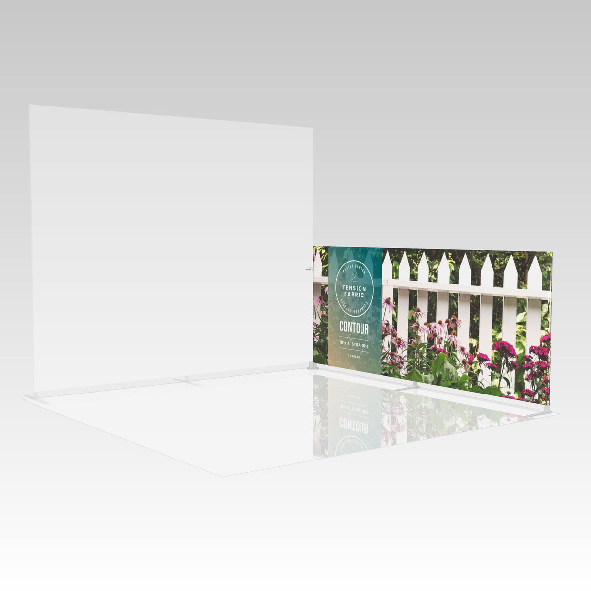 Contour 10&#39; x 4&#39; Straight (Halfwall)