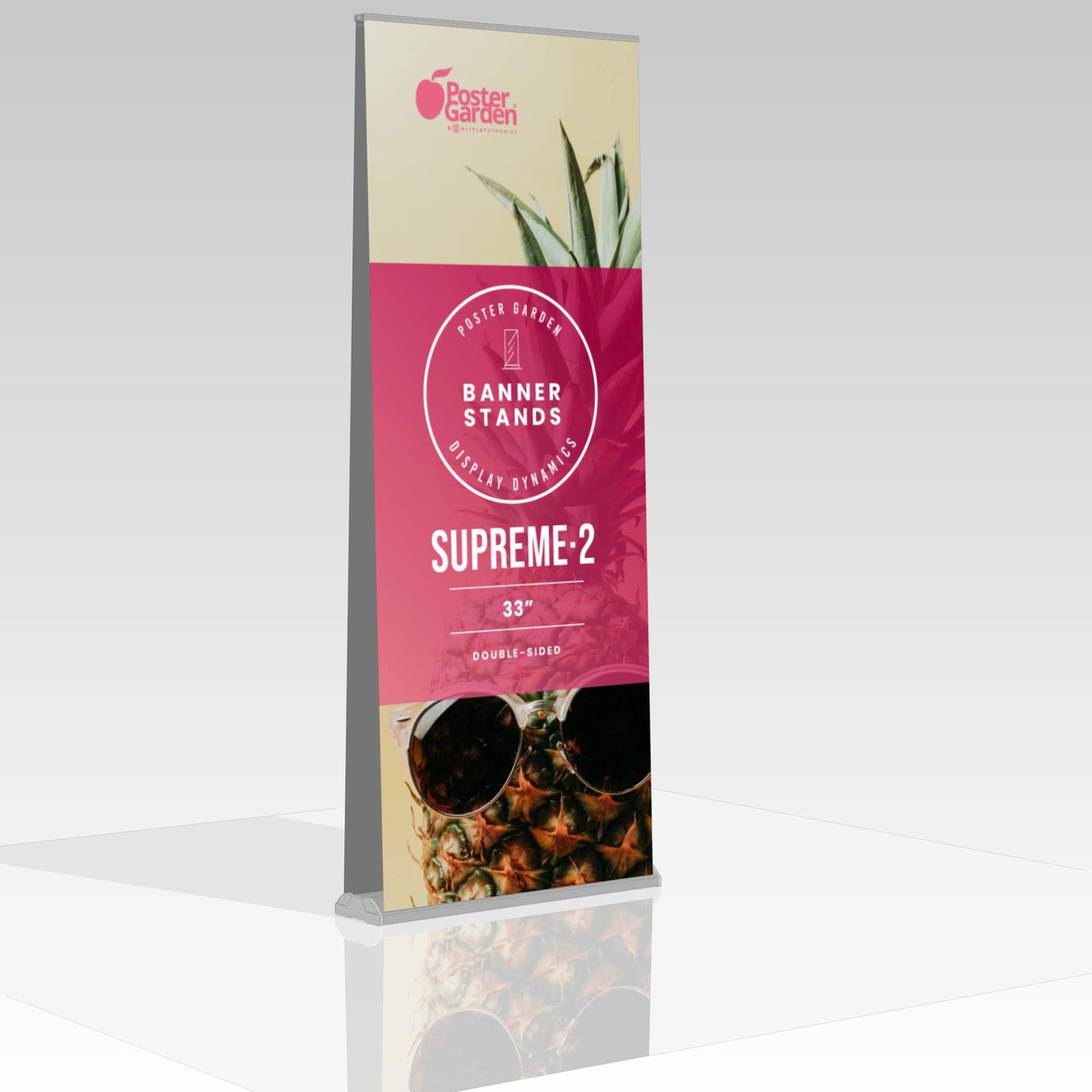 Supreme 850 - 33 in. Banner Stand Display - The Display Boutique